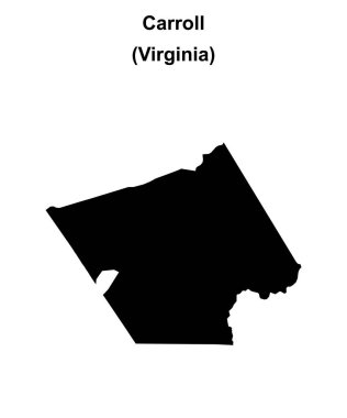 Carroll County (Virginia) boş ana hat haritası