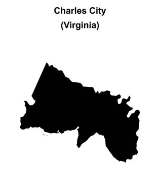 Charles City (Virginia) boş ana hat haritası