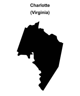 Charlotte County (Virginia) boş ana hat haritası