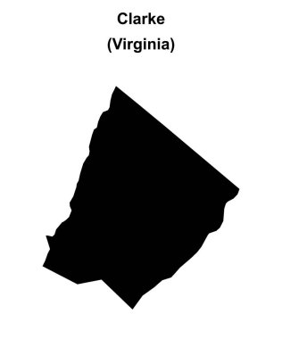 Clarke County (Virginia) boş ana hat haritası