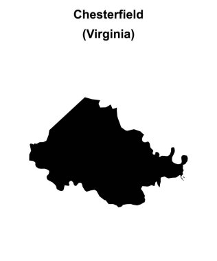 Chesterfield County (Virginia) boş ana hat haritası