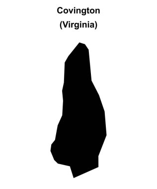 Covington County (Virginia) boş ana hat haritası