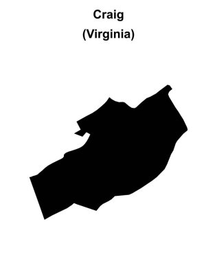 Craig County (Virginia) boş ana hat haritası