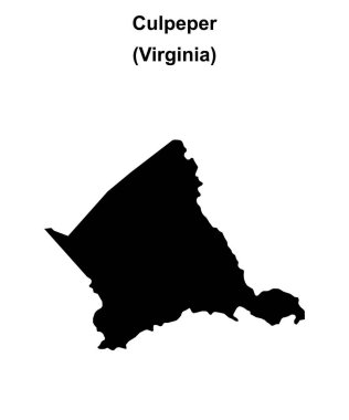 Culpeper County (Virginia) boş ana hat haritası