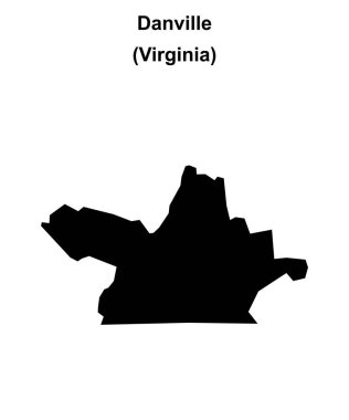 Danville County (Virginia) boş ana hat haritası