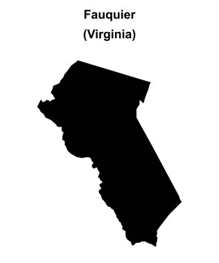 Fauquier County (Virginia) boş ana hat haritası