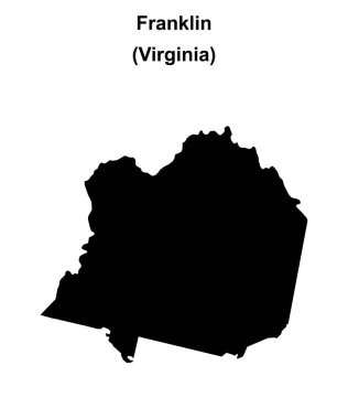 Franklin County (Virginia) boş ana hat haritası