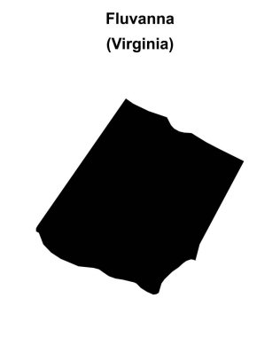 Fluvanna İlçesi (Virginia) boş ana hat haritası