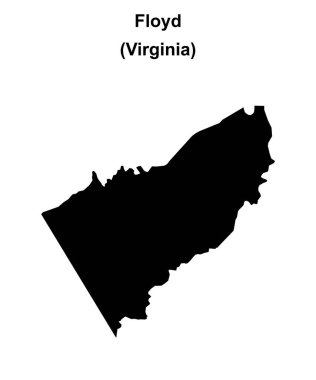 Floyd County (Virginia) boş ana hat haritası