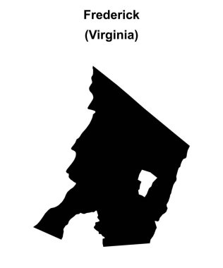 Frederick County (Virginia) boş ana hat haritası
