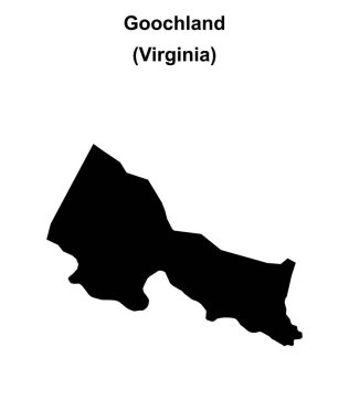 Goochland County (Virginia) boş ana hat haritası
