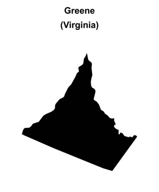 Greene County (Virginia) boş ana hat haritası