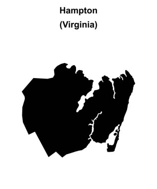 Hampton County (Virginia) boş ana hat haritası