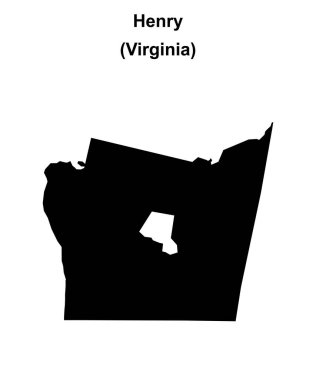 Henry County (Virginia) boş ana hat haritası