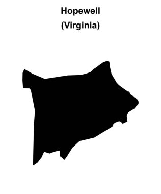 Hopewell County (Virginia) boş ana hat haritası