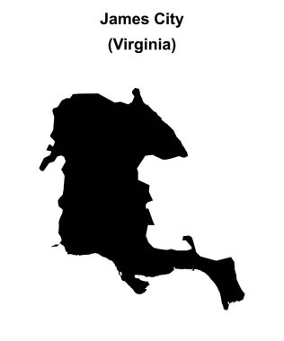 James City (Virginia) boş ana hat haritası