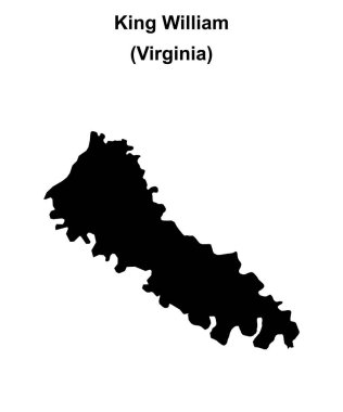 King William County (Virginia) boş ana hat haritası