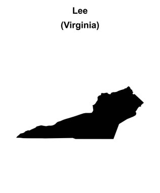 Lee County (Virginia) boş ana hat haritası