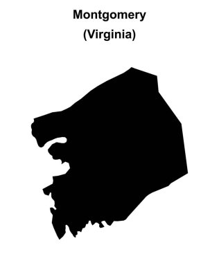 Montgomery County (Virginia) boş ana hat haritası