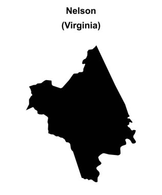 Nelson County (Virginia) boş ana hat haritası