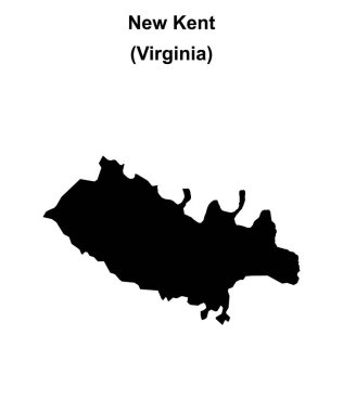 New Kent (Virginia) boş ana hat haritası