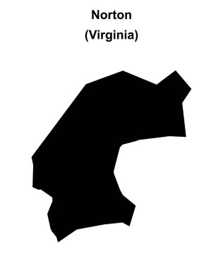 Norton County (Virginia) boş ana hat haritası