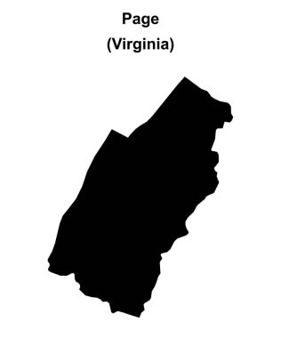 Page County (Virginia) boş ana hat haritası