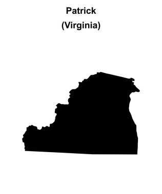 Patrick County (Virginia) boş ana hat haritası