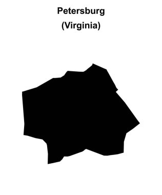 Petersburg (Virginia) boş ana hat haritası