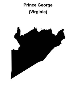 Prens George County (Virginia) boş ana hat haritası