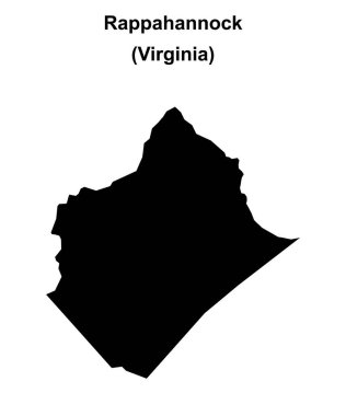 Rappahannock İlçesi (Virginia) boş ana hat haritası