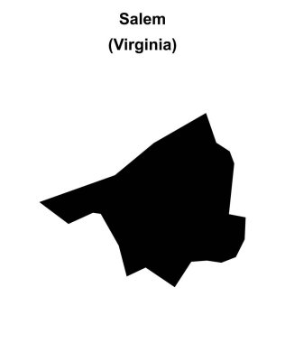 Salem County (Virginia) boş ana hat haritası