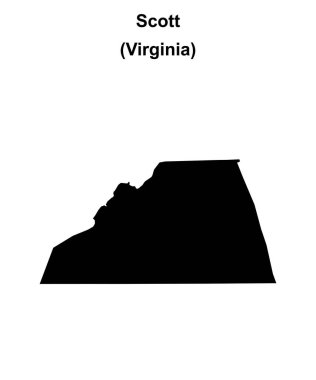 Scott County (Virginia) boş ana hat haritası