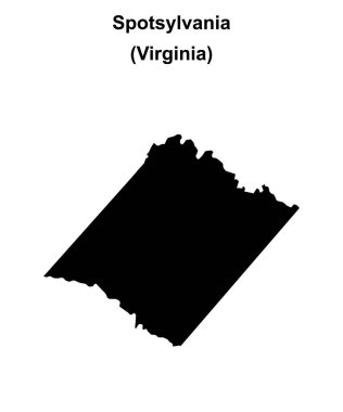 Spotsylvania İlçesi (Virginia) boş ana hat haritası