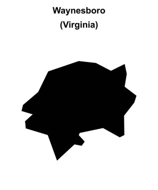 Waynesboro İlçesi (Virginia) boş ana hat haritası