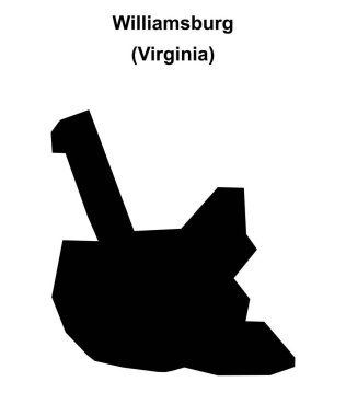 Williamsburg İlçesi (Virginia) boş ana hat haritası