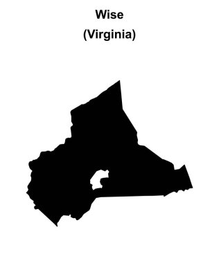 Wise County (Virginia) boş ana hat haritası