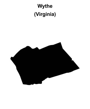 Wythe County (Virginia) boş ana hat haritası
