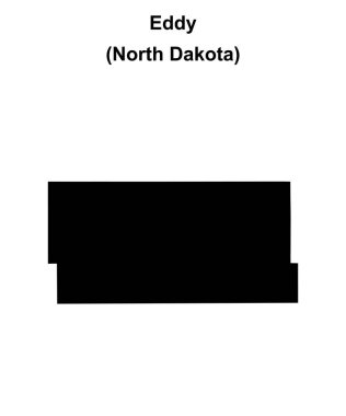 Eddy County (Kuzey Dakota) boş ana hat haritası