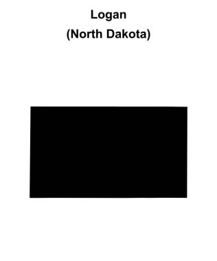 Logan County (Kuzey Dakota) boş ana hat haritası