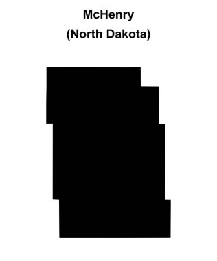 McHenry County (Kuzey Dakota) boş ana hat haritası