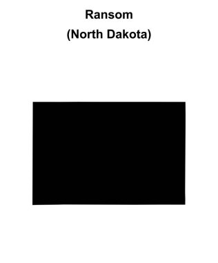 Ransom County (Kuzey Dakota) boş ana hat haritası