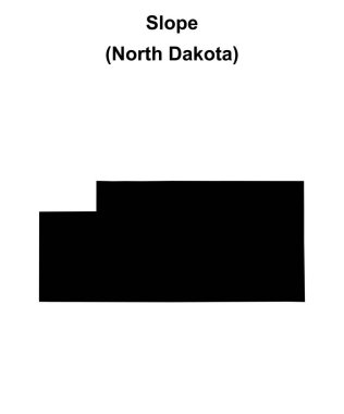 Slope County (Kuzey Dakota) boş ana hat haritası