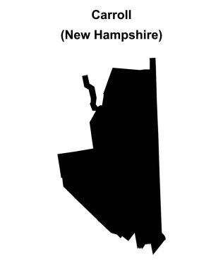 Carroll County (New Hamshire) boş ana hat haritası