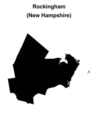 Rockingham İlçesi (New Hamshire) boş ana hat haritası