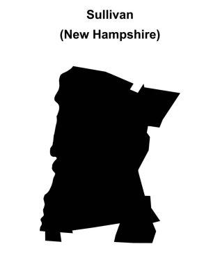 Sullivan County (New Hamshire) boş ana hat haritası