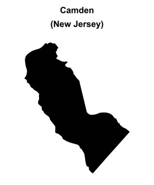 Camden County (New Jersey) boş ana hat haritası