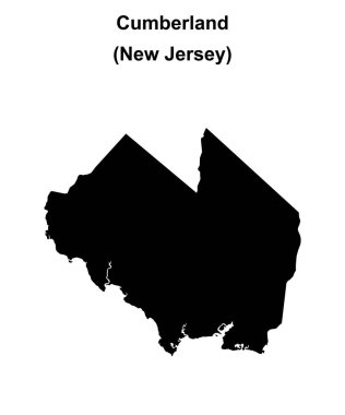 Cumberland County (New Jersey) boş ana hat haritası