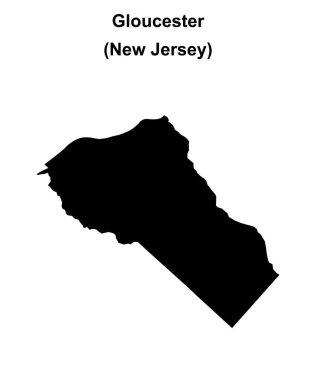 Gloucester County (New Jersey) boş ana hat haritası