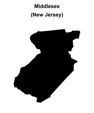 Middlesex County (New Jersey) boş ana hat haritası